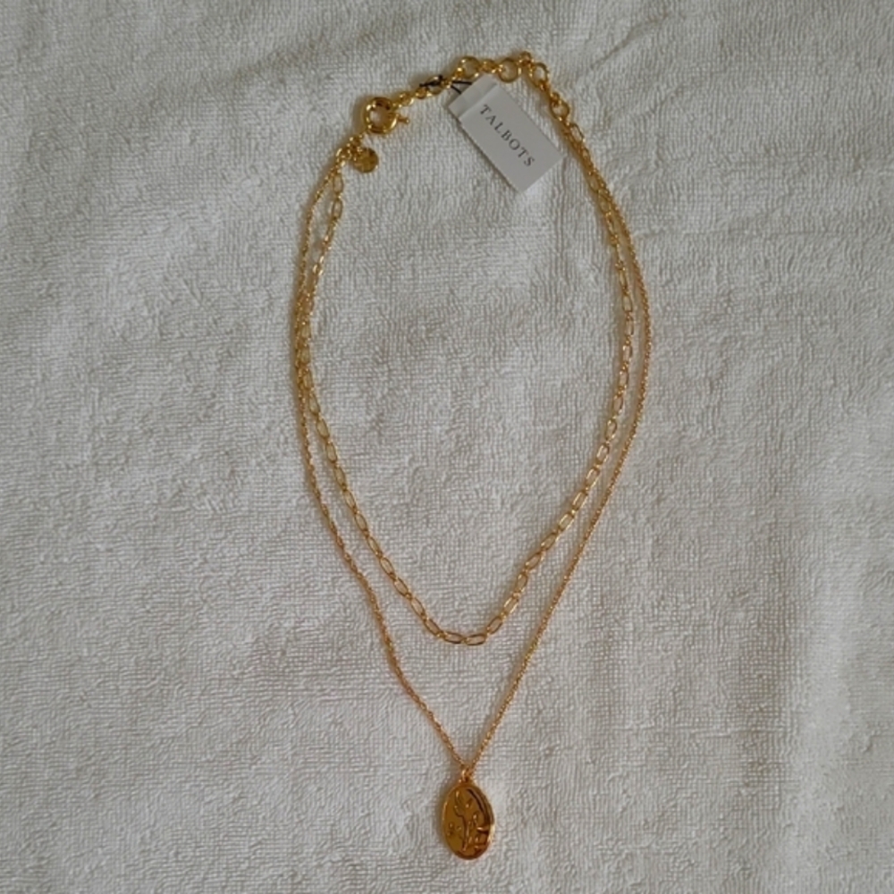 NWT Talbots Gold Tone Necklace
